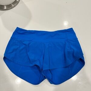 Lululemon Women’s Teal Speed Up Low-Rise Lined Short 2.5”